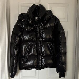 SAM. Shiny Black Puffer Jacket